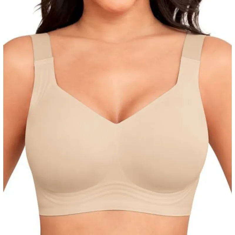 Full coverage wireless bra